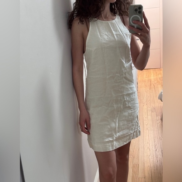 & Other Stories Dresses & Skirts - NWT & Other Stories White Linen Dress Halter Neck in sz.. 4